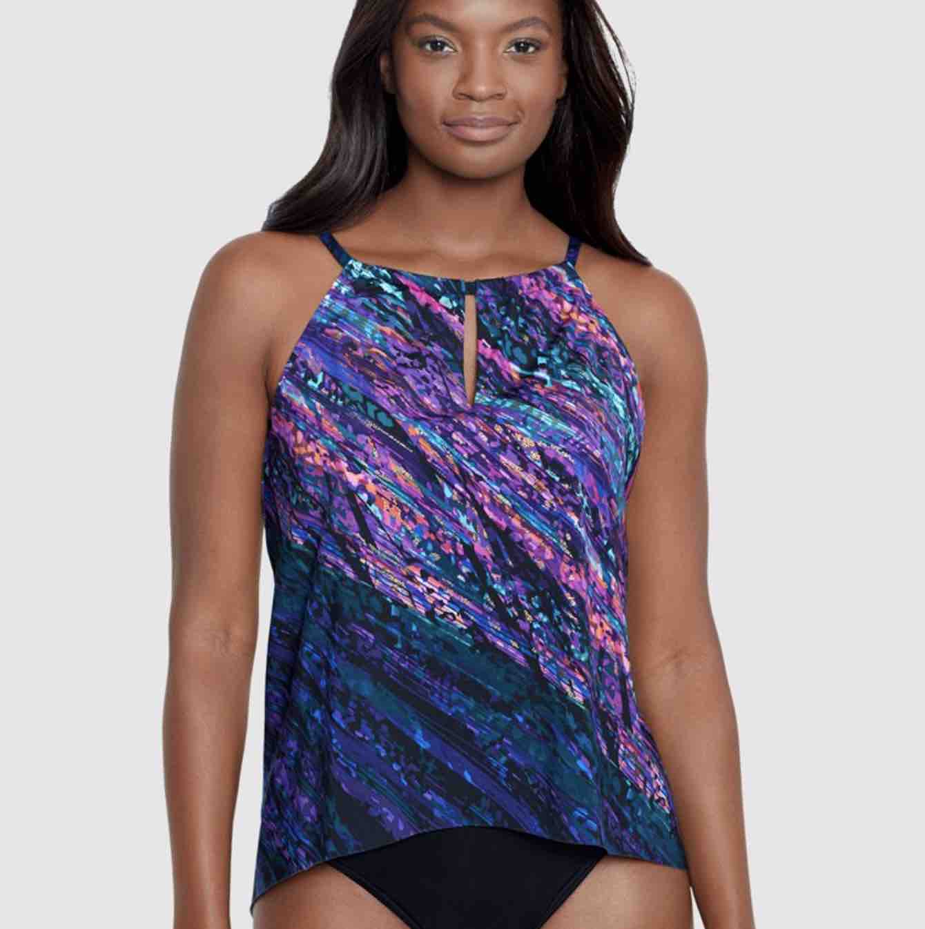 Miraclesuit Women's Swimwear Vesuvio Peephole High Neck